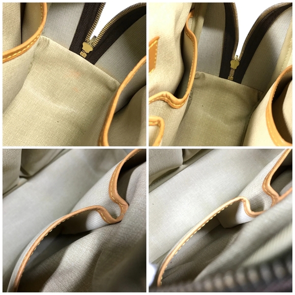 LOUIS VUITTON LV Logo Trouville Hand Bag Monogram Leather Brown - Picture 14 of 16